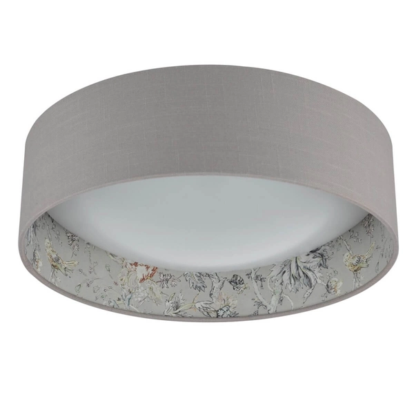 Sufitowa lampa Birch BIR5029-EH Dar Lighting nadruk roślinny tkaninowa wielokolorowa