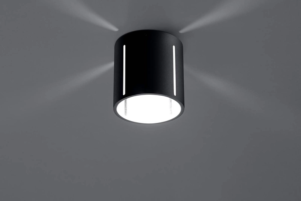 Downlight LAMPA sufitowa SL.0356 tuba OPRAWA natynkowa metalowa spot czarny