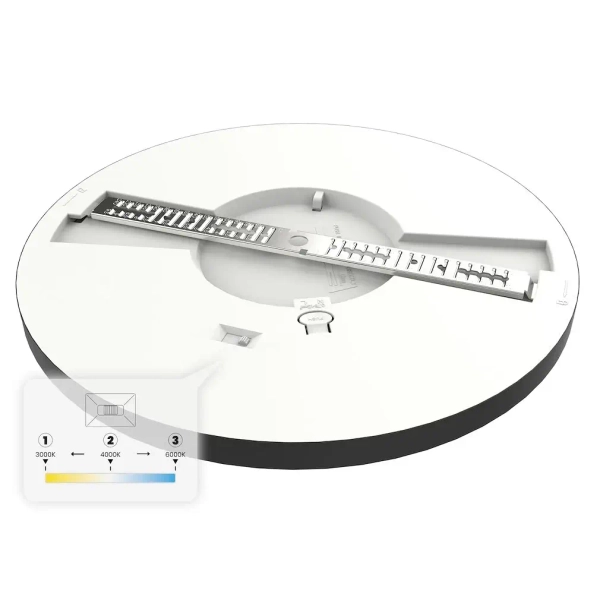 Salonowa sufitowa lampa Evora ML1790 LED 18W 3CCT okrągła czarny