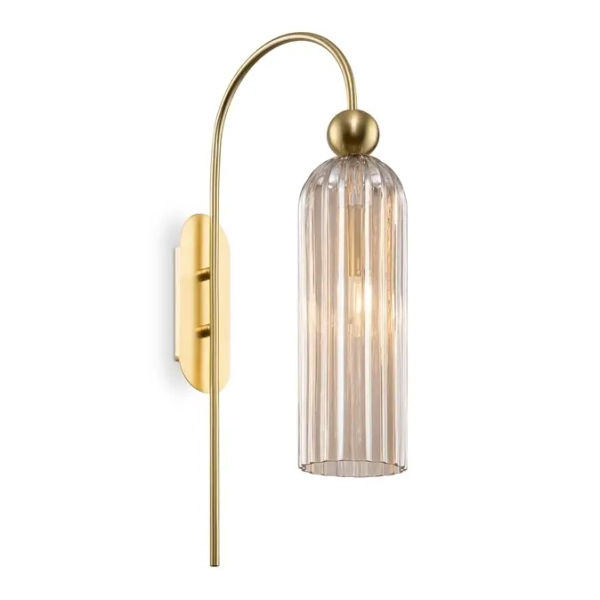 Lampa ścienna do salonu Antic MOD302WL-01CG Maytoni szklana mosiądz złota