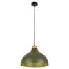 Lampa wisząca skandynawska kopułowa Cap 5665 TK Lighting drewniana zielona