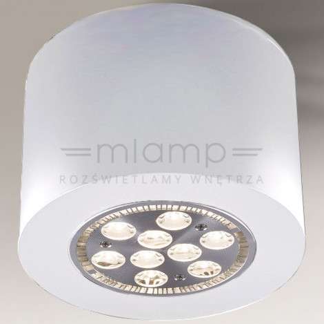 LAMPA sufitowa TAMBA 7058 Shilo okrągła OPRAWA natynkowa biała