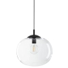 Sypialniana lampa wisząca VIBE 4818 kulista czarny przezroczysty