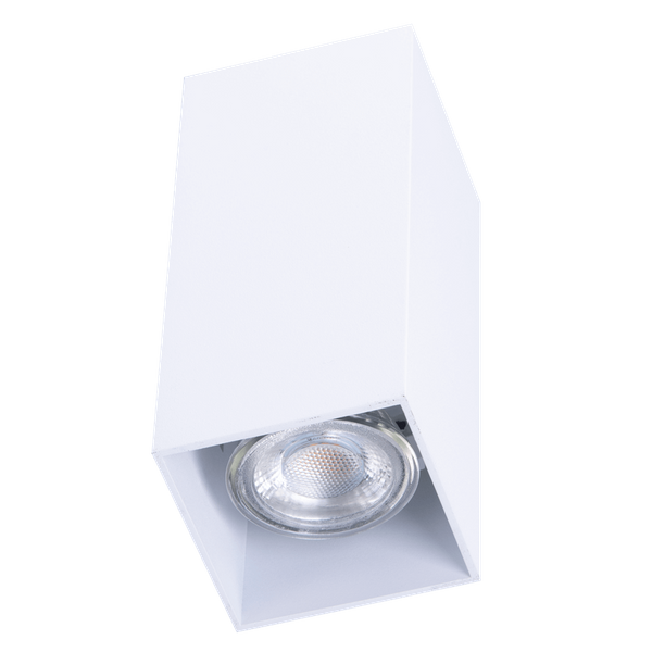 Prostokątna lampa ścienna Velia AZ4403 do holu biała