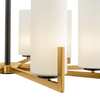 Zwisowa lampa Fortano MOD089PL-10BS szklana mosiądz