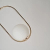 Wisząca lampa Coco AZ4981 szklana ball kula zwis złota 