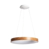Lampa wisząca ring Utito ABR-LWOR-UTTIO LED 50W 2700-6500K biała drewniana