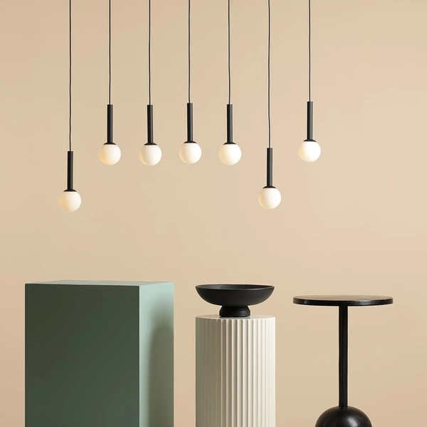 Lampa wisząca Riu 1121T1 Aldex nad wyspę metal czarna