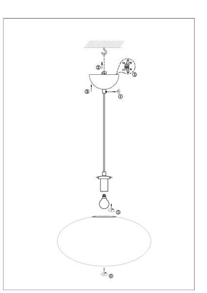 Lampa wisząca nad stół Locus 108437 Markslojd owalna szklana biała