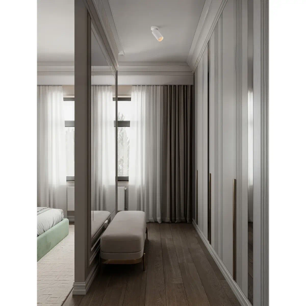 Sufitowa lampa do jadalni CORENZO LE45648 regulowana tuba biała