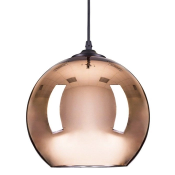 Lampa wisząca do salonu Glow ST-9021 COPPER Step kulista mirror miedziana