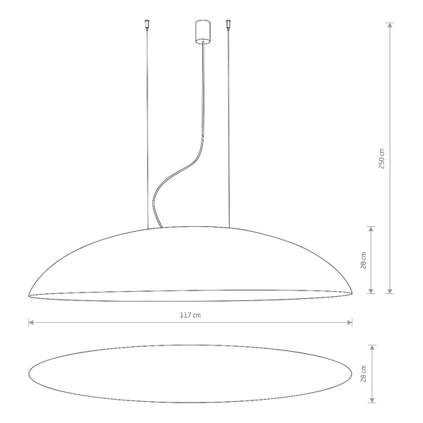 Loftowa lampa wisząca Canoe 7926 czarna nad łóżko do sypialni