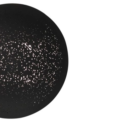 Futurystyczna lampa ścienna Colby 4300170-4007 By Rydens ażurowa czarna