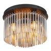 Sufitowa lampa do sypialni GORLEY 15698D glamour czarna przydymiona