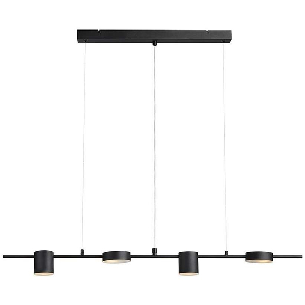 LAMPA wisząca ROW 107746 Markslojd metalowa OPRAWA tuby ZWIS na listwie art deco czarny
