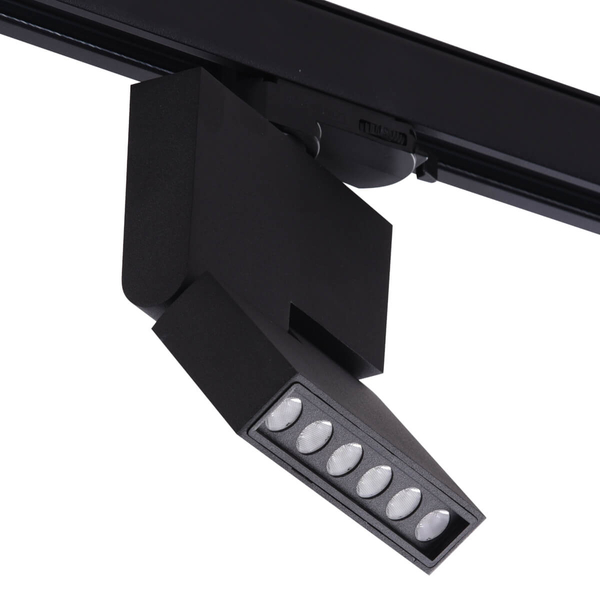 Ruchoma lampa Leon AZ3491 LED 12W 3000K czarna do 3-fazwego szynoprzewodu