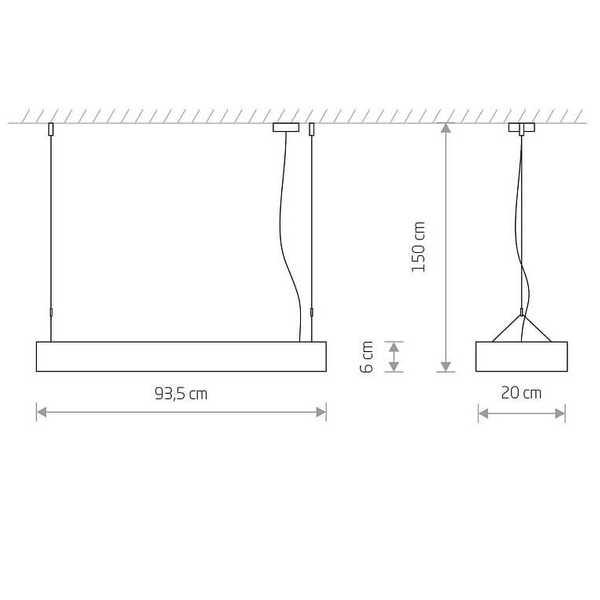 Lampa wisząca nad wyspę Soft 7545 Nowodvorski LED 16W 3000K metalowa biała