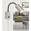 Ścienna lampa kierunkowa Robby 57911W nikiel matowy