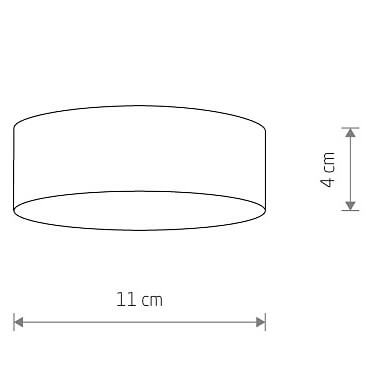 Plafon do salonu Lid Round 10411 Nowodvorski LED 15W 4000K okrągły biały