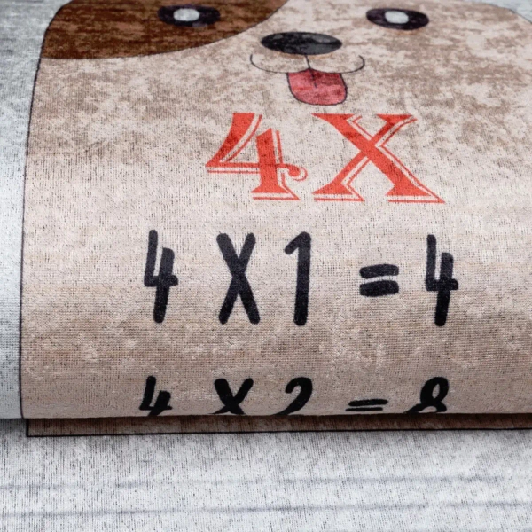Dywan do sypialni Tabliczka mnożenia 322883 dziecięcy kolorowy
