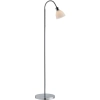 Stojąca lampa do salonu Ray 63214033 szklana metalowa biała chrom