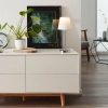 Stołowa lampka nocna Kasha 94874/05 dotykowa chrom biała