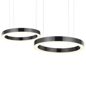 Pierścieniowa lampa wisząca Circle ST-8848-40+60 black Step LED 279W ringi czarne