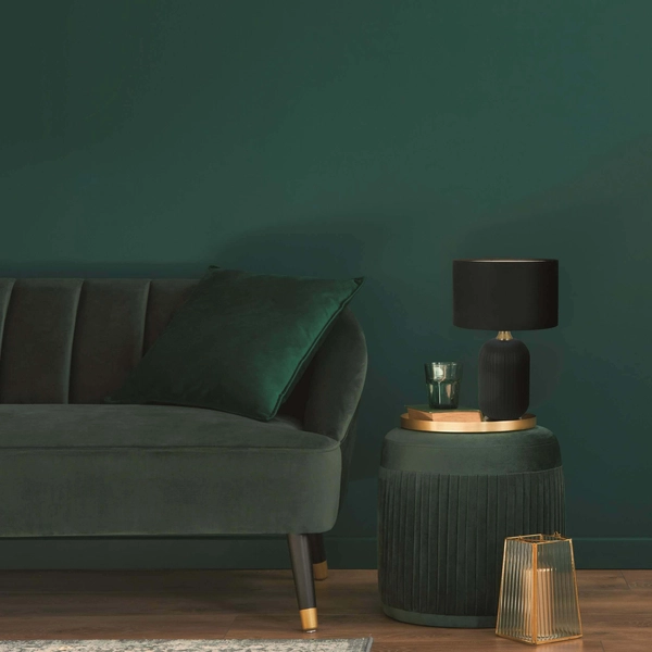 Stołowa lampa Tamiza LP-1515/1T big abażurowa czarna złota