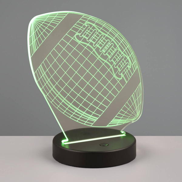 Lampka stołowa piłka Football R52821132 LED 3W 3000K RGB czarna
