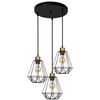 Salonowa lampa wisząca Primo 33-06172 Candellux druciana złota czarna