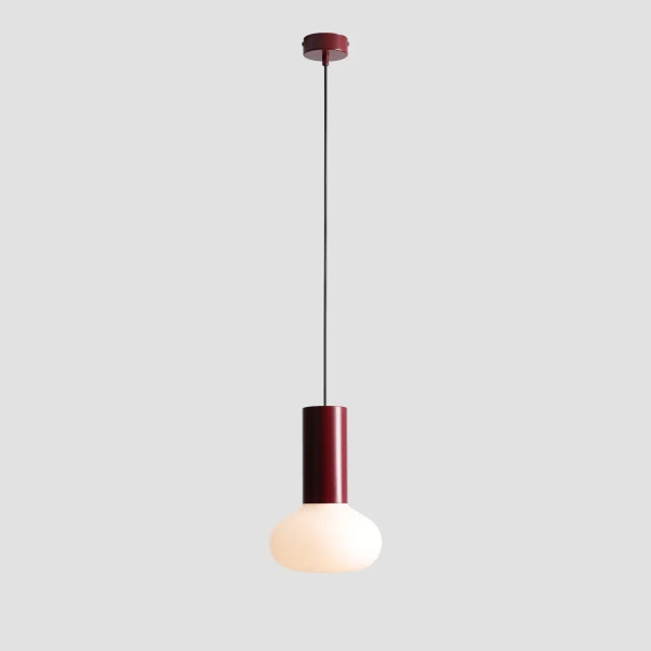 Pojedyncza wisząca lampa Flo Ruby S 7000G27_S czerwona