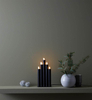 Nowoczesny świecznik lampa stołowa Organo candle czarna