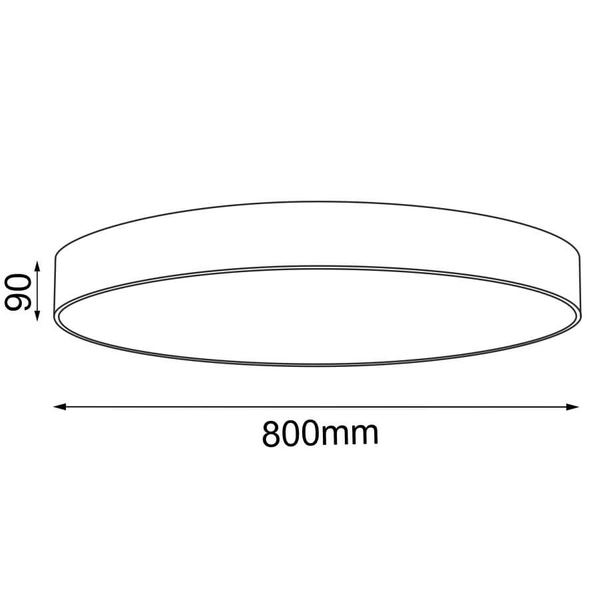 Plafon salonowy Sengo 1295 Shilo koło okrągły do gabinetu złota