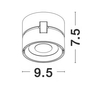 Regulowana oprawa sufitowa ALBACETE LE61356 LED 20W 3000K tuba biała