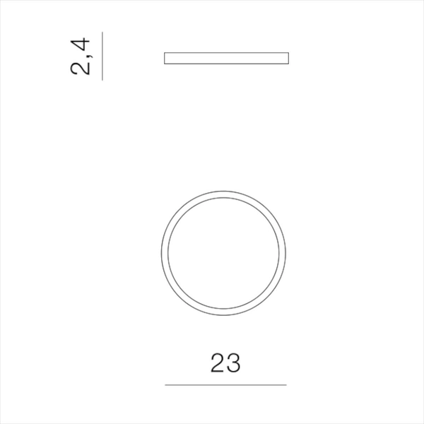 Sufitowa lampa Panka AZ5363 LED 18W z przełącznikiem biała