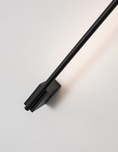 Nowoczesny kinkiet salonowy Buin LED 15W 3000K natynkowy czarny