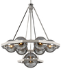 Wisząca lampa QN-HARPER7 geometryczna rama kule nikiel