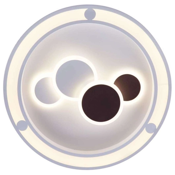 LAMPA plafon KOLLI 48405-50 Globo metalowa OPRAWA okrągła LED 50W 3000K - 6000K sufitowa biała