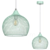 LAMPA wisząca RONAN 7603 Rabalux loftowa OPRAWA ażurowy ZWIS metalowa siatka miętowa