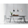Lampa wisząca metalowa Pure 43293010 nad stół drewniana szary