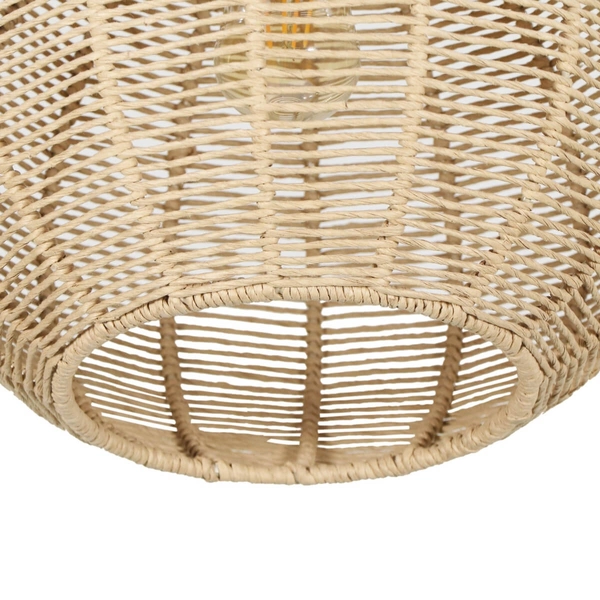 Salonowa lampa wisząca JANNE 366790136 pleciona japandi beżowa