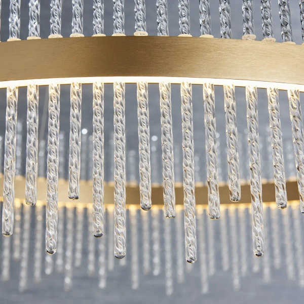 Lampa wisząca do jadalni LED L&-181908 Light& 58W 3000K ring złoty