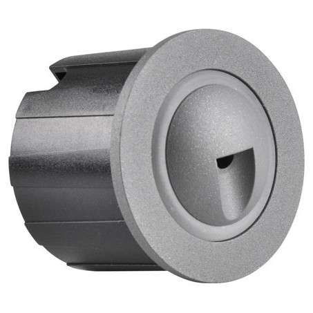 Schodowa LAMPA podtynkowa Q2 LED 313683 Polux metalowa OPRAWA wpuszczana LED 3W 4000K okrągła IP44 grafitowa