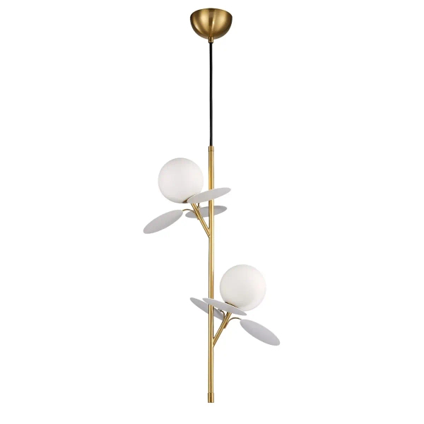 Lampa wisząca kule CHIC biała złota ST-DL-2969P2 2xG9 10W