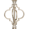 Metalowy świecznik do salonu MOROCCO D01530 srebrny