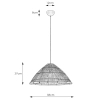 Lampa zwis Capello 108673 Markslojd kapelusz bambus naturalna