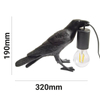 Stołowa lampka kruk Raven ABR-KARD-K dekoracyjna Abruzzo czarny