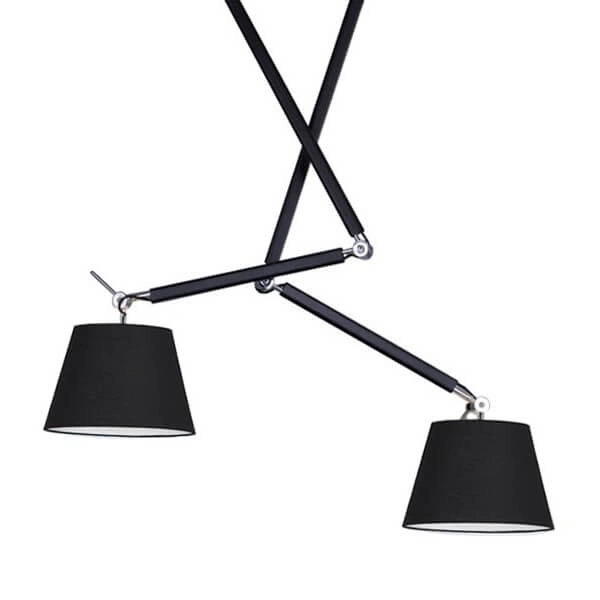 Regulowana lampa wisząca Zyta AZ1846+2xAZ2600 Azzardo czarna