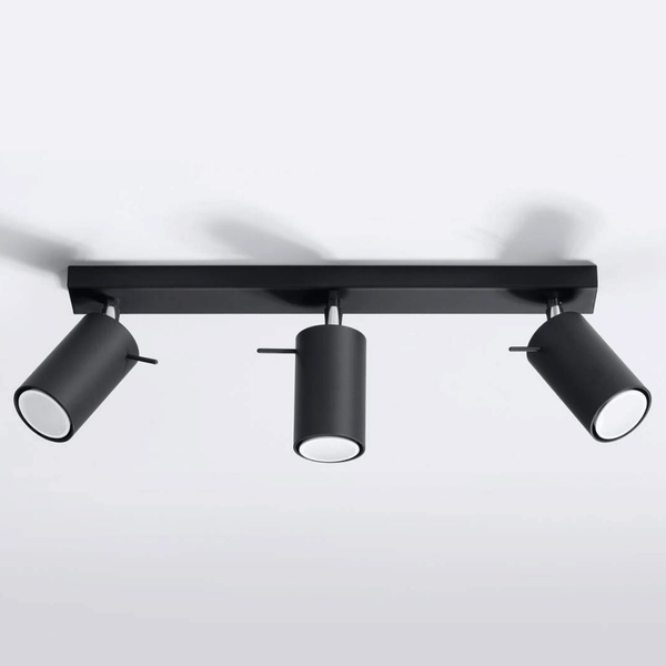 Plafon reflektorowy Ring SL.0093 Sollux listwa do kuchni czarna