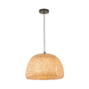 Wisząca lampa boho Bali 101574 ratanowa beżowy czarny
